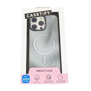 J9U CASETiFY Impact Case w/ Magsafe for iPhone 16 Pro Max 6.9" - Halftone USED